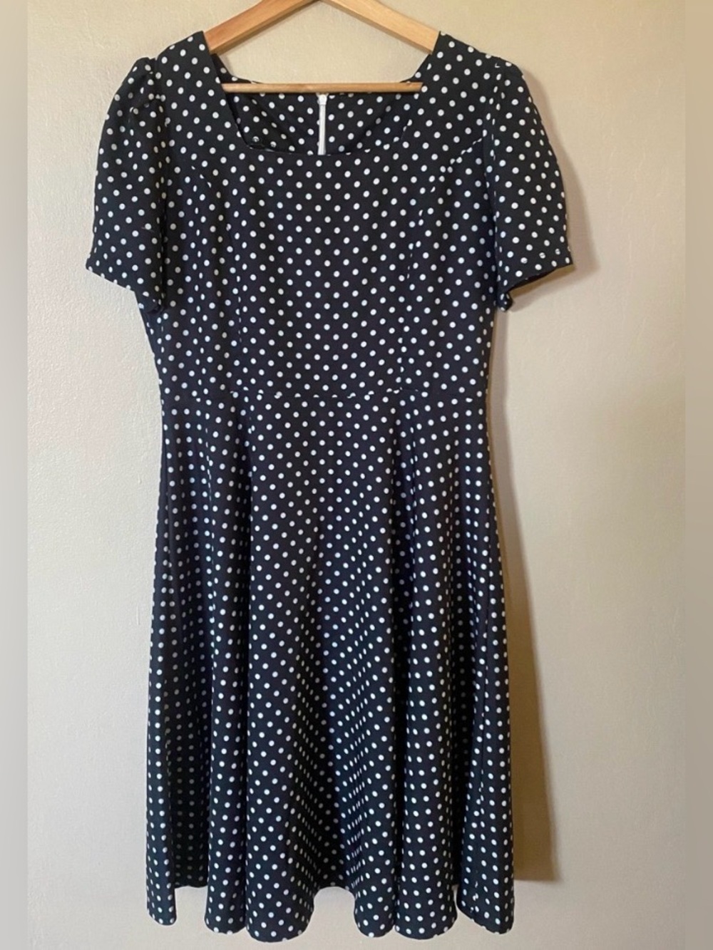 Polka Dot A-Line Dress -